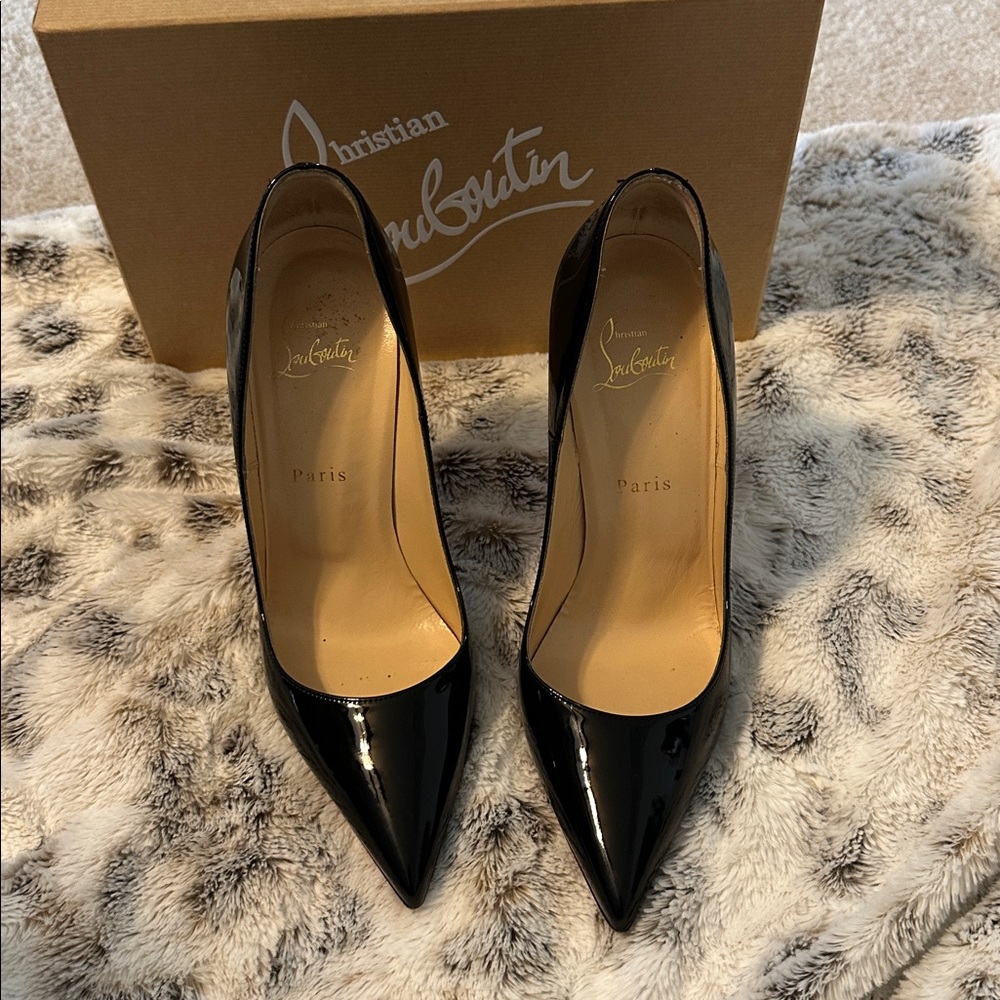 Christian Louboutin Glossy Black Stilettos